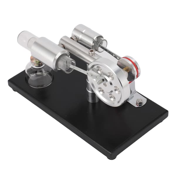 Sterling Engine Model med Farverigt LED-lys Stirling Engine Motor Model Pædagogisk Legetøj Elektricitetsgenerator
