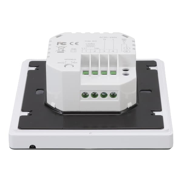 Smart termostat til hjemmet, programmerbar app-stemmestyring, elektrisk gulvvarme, temperaturregulator til ZigBee AC 95‑240V Hvid