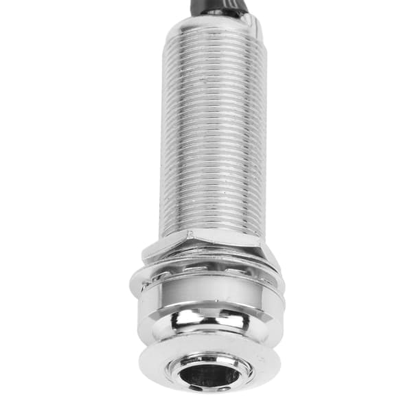 Gitarr Jack Pickup 6,35 mm Utgång Barrel Jack Socket Cylinder för Elgitarr Pipa Ukulele Citra