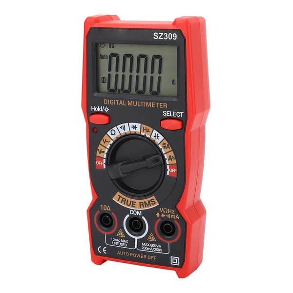 Bilbatteritester Digitalt Multimeter AC DC Voltmeter Ohm Volt Amp Meter Smart Elektrisk Værktøjssæt SZ309