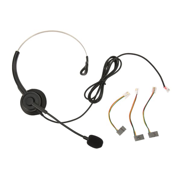 Telefonheadset Enkeltøre Professionel Støjreducerende Justerbart Kablet Telefonheadset til Callcenter Kundeservice