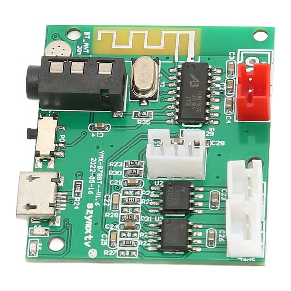 Effektförstärkarkortsmodul Stabil PCB Bluetooth 3.5AUX-ingång 3POUT-utgång Digitalt ljudförstärkarkort