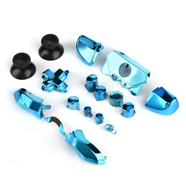 Komplet knapsæt Mod udskiftningsdel til Microsoft Xbox One Controller 3,5 mm Jack (blå)