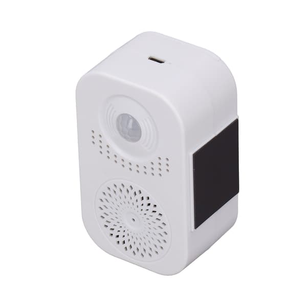 Trådlös rörelsesensor dörrklocka röstpåminnelse välkomstsummer ringsignaler volymjustering USB-laddning för hembutik
