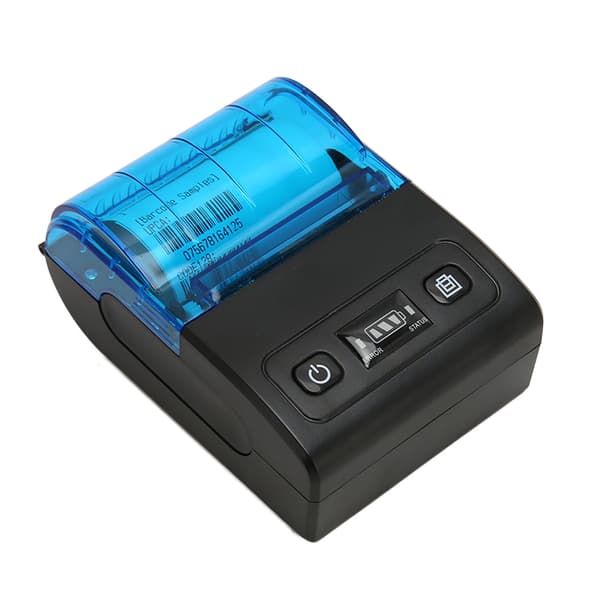 Bærbar termisk printer Multifunktionel Bluetooth 4.0 58 mm mini termisk kvitteringsprinter til butiksrestaurantvirksomhed EU-stik