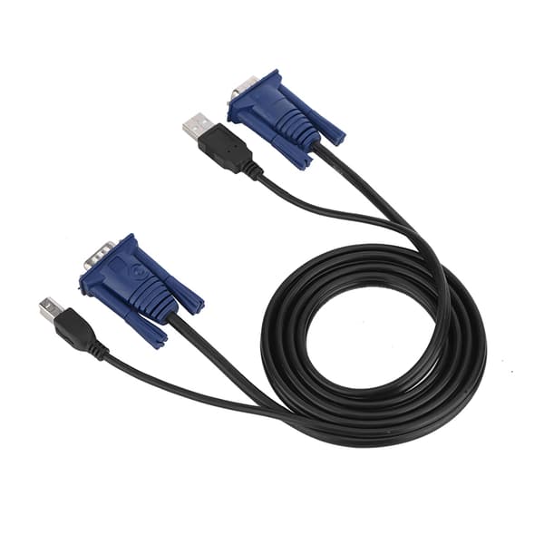 1,5M USB 2.0 KVM-switchkabel Multifunktionell kabel bekväm för PC-dator