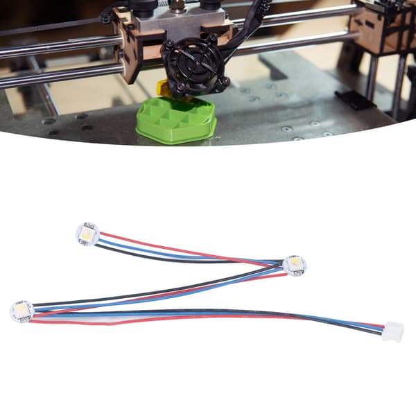 RGBW Mini-knap PCB LED med PTFE-ledning Hotend Lysstribe til Voron 2.4 Stealthburner 3D-printer 5V