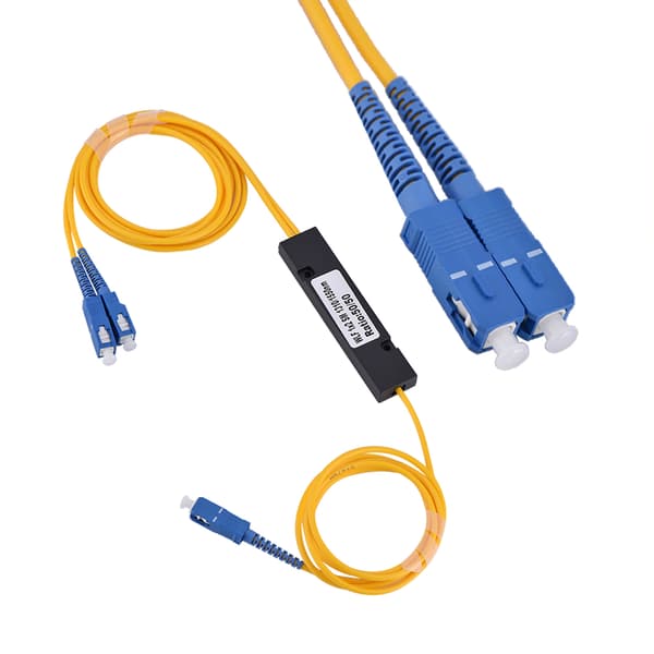 1 til 2 Singlemode SC Optisk Fiber Splitter Kabel med SC SC Stik
