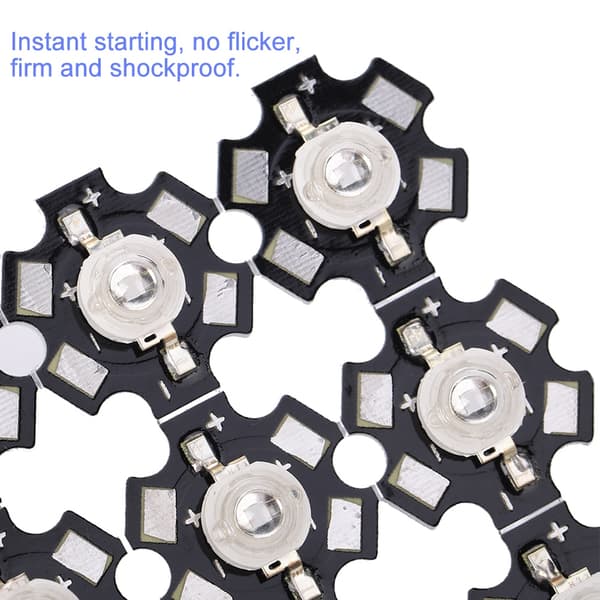 3W High Power LED Lampeperler Emitter Diode Chips til DIY Belysningsarmaturer Kongeblå