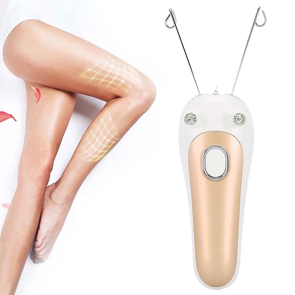 Elektrisk tråd-epilator Fysisk trådfjerner til ansigt, arm, ben, guld