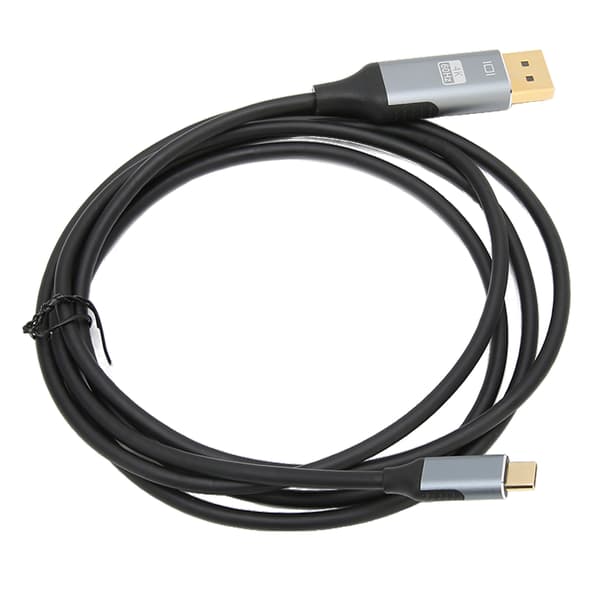 USB C–Displayport-sovitin ammattikäyttöön, 4K 60HZ 10Gbps Type C–4K DP-sovitin kotitoimistoon, 1,8 m