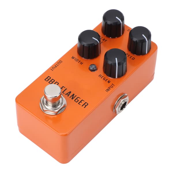 Analog Flanger Pedal Mini Bærbar til Elektrisk Guitar Bas med True Bypass DC9V