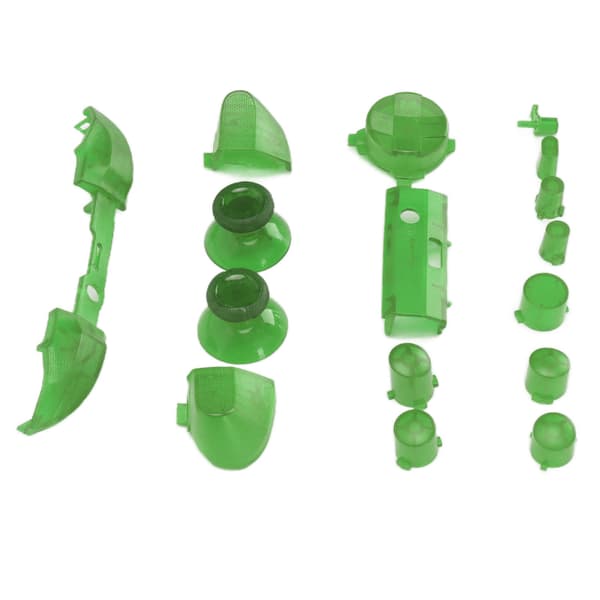 Full Buttons Mod Kits Trigger Full Trigger Module Set för XBOX Series X för XBOX Series S Controller Transparent Grön