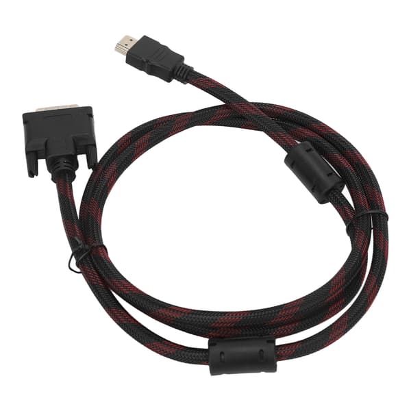 HD Multimedia Interface till DVI-kabel DVI 24+1 till HD Multimedia Interface-kabel för Raspberry Pi 1,4m/4,6ft