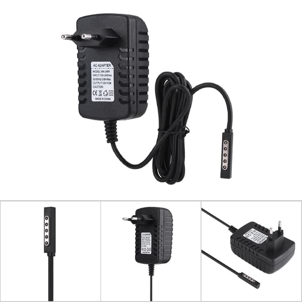 12V 2A Strömadapter Surfplatteladdare för Microsoft Surface RT/RT2 med EU-kontakt 100-240V