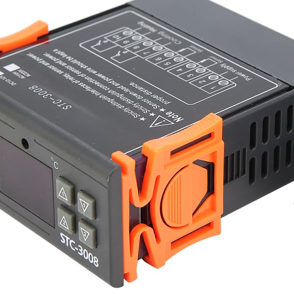 STC-3008 Dobbelt Display 2x NTC Probe Temp Controller Termostat DC12V 12V Digital Switch