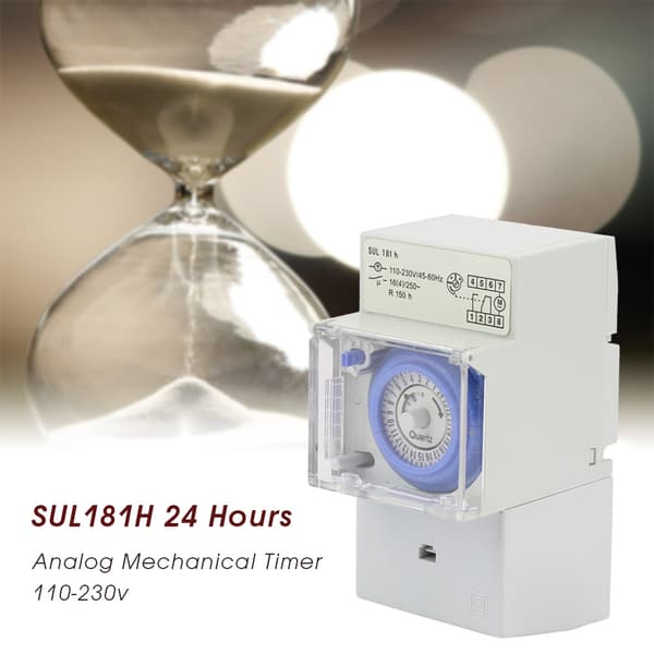 110-230v SUL181H 24 timers analog mekanisk timer manuel/automatisk controller tidsafbryder