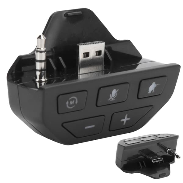 Headset Adapter Controller Audio Adapter Hovedtelefon Konverter til Xbox One Trådløs Gamepad Sort