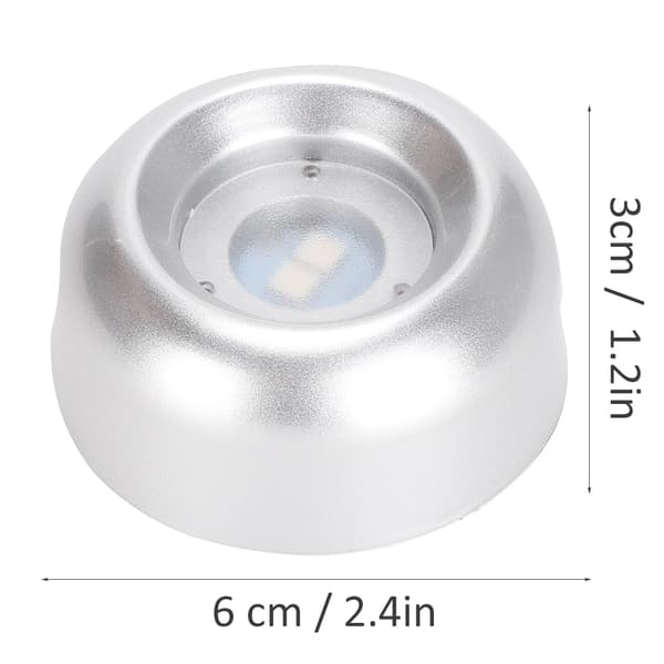 Kristallbas LED Vitt Ljus Silver Display Statyer Konst Glas Smyckeshållare