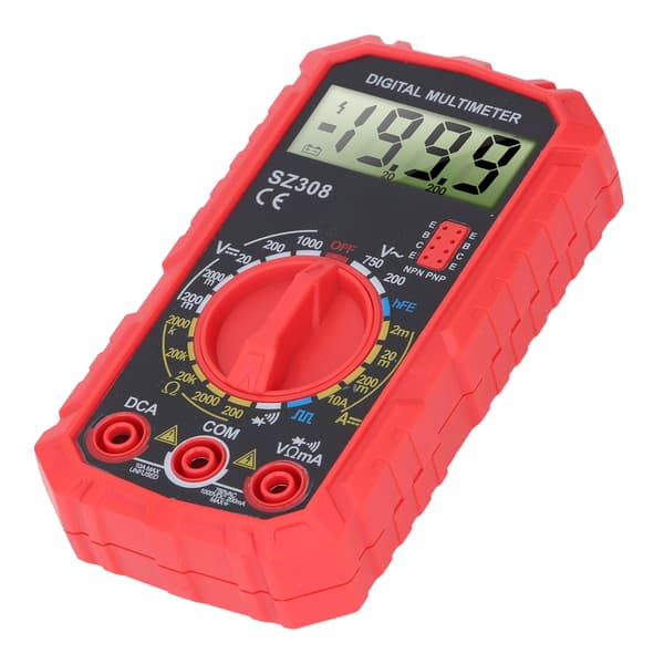 Digital Multimeter 4000 Counts NCV Tester AC DC Spänning Ohm Volt Ampere Meter Bärbar för Hem Bil Verkstad