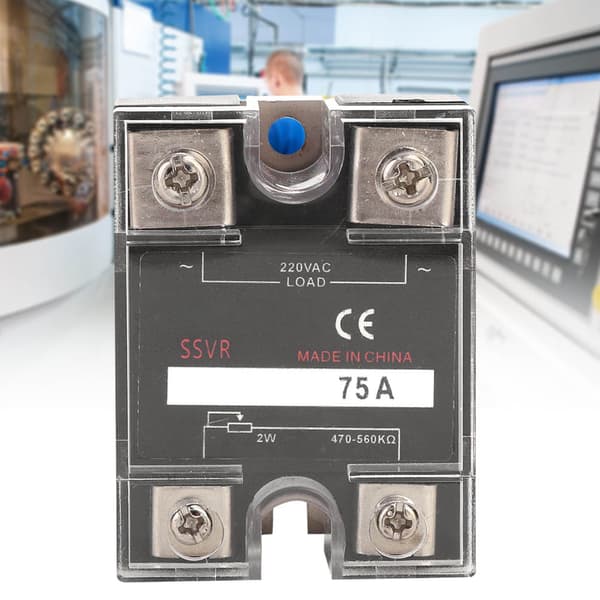 Solid State Spänningsregulator Enfas SSVR 75A 470-560KΩ 220VAC 50/60Hz