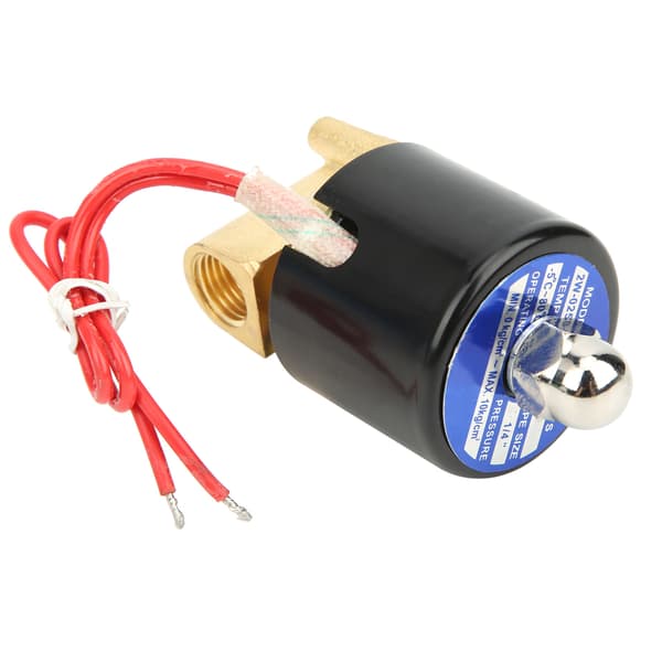 G1/4\" Mässing Magnetventil NC Direktverkande 2W-025-08 220V AC Vatten Luft
