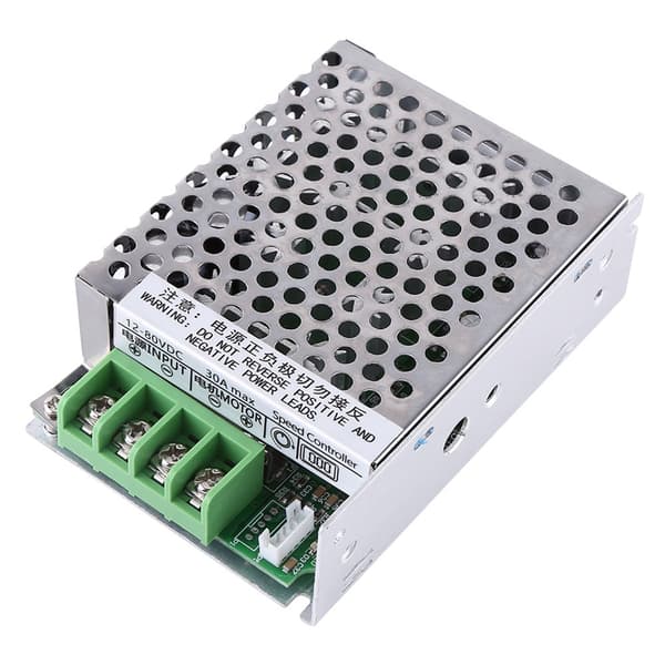 12-80V DC 30A PWM Motorhastighetsregulator, Digital Display, Variabel Styrenhet