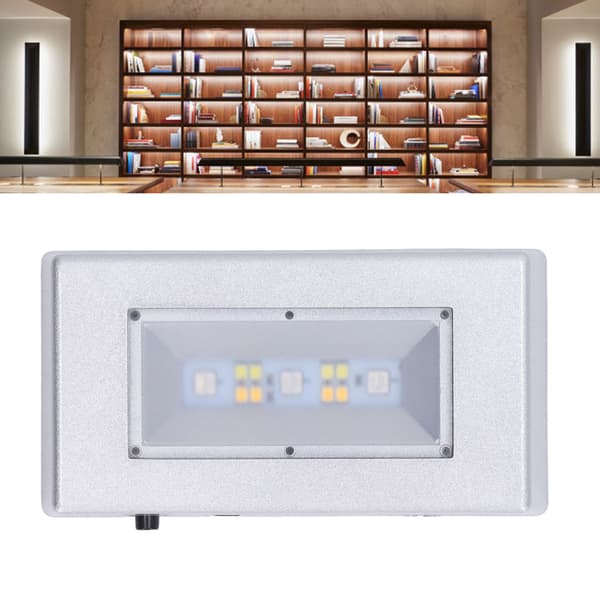 LED Display Base Multi Mode Belysning Sølv Rektangulær LED Lys Display Base med USB-kabel til Smykker Krystaller