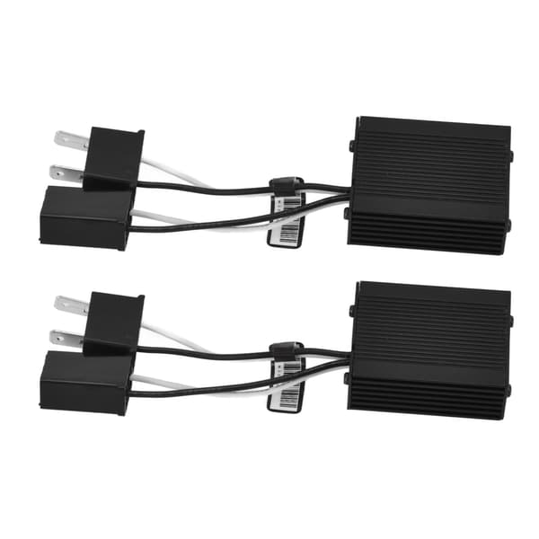 2 stk. LED-forlygtedecoder Anti-jamming aluminiumsskal Bil LED-forlygte Anti-flimmer Canbus-decoder 9-16V