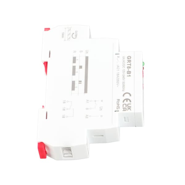 GRT8-B1 Mini Off-Delay -ajastinrele, DIN-kisko, AC/DC 12-240V