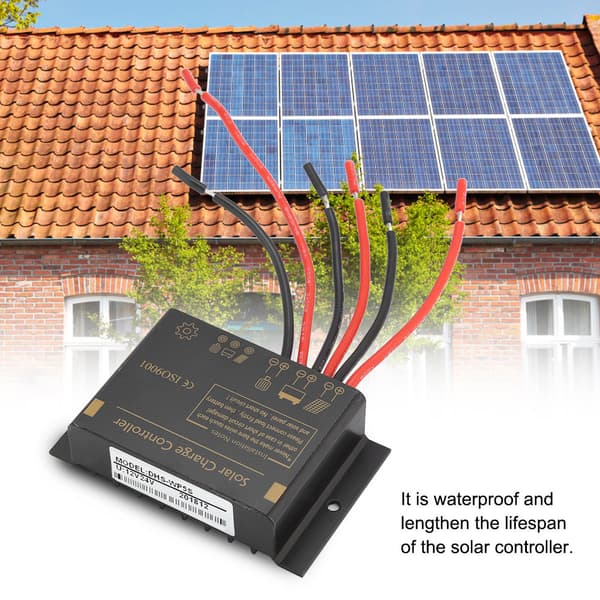 Vandtæt sikker solcelleladeregulator 12V 24V holdbar til gadebelysningssystem