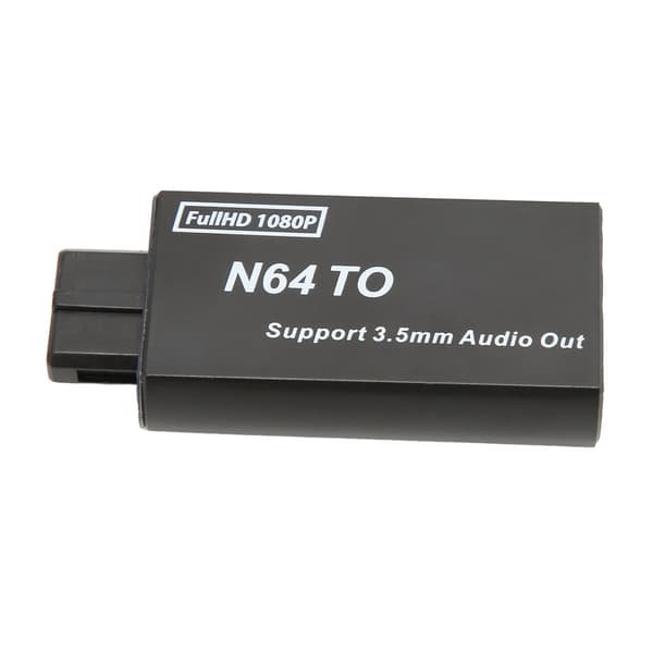 til N64 til HD Multimedia Interface-konverter 1080p understøtter PAL NTSC videospiladapter med 3,5 mm interface