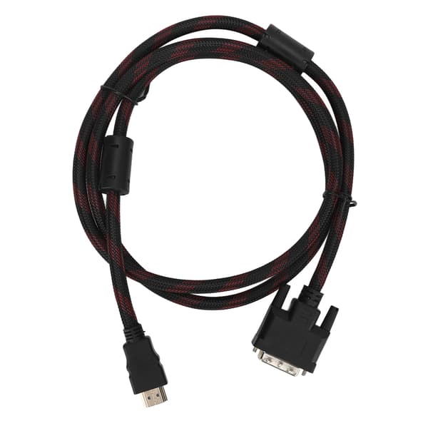 HD Multimedia Interface till DVI-kabel DVI 24+1 till HD Multimedia Interface-kabel för Raspberry Pi 1,4m/4,6ft