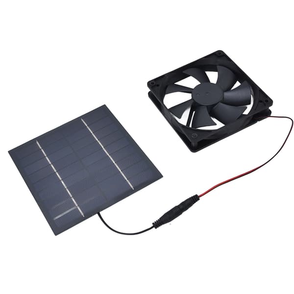 Soldrevet Ventilationsventilator 10W Enkelt Vandtæt Panel Kit til Hønsehus Drivhus