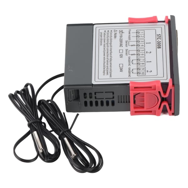 Dobbelt display dobbelt probe termostat controller, 110-220VAC