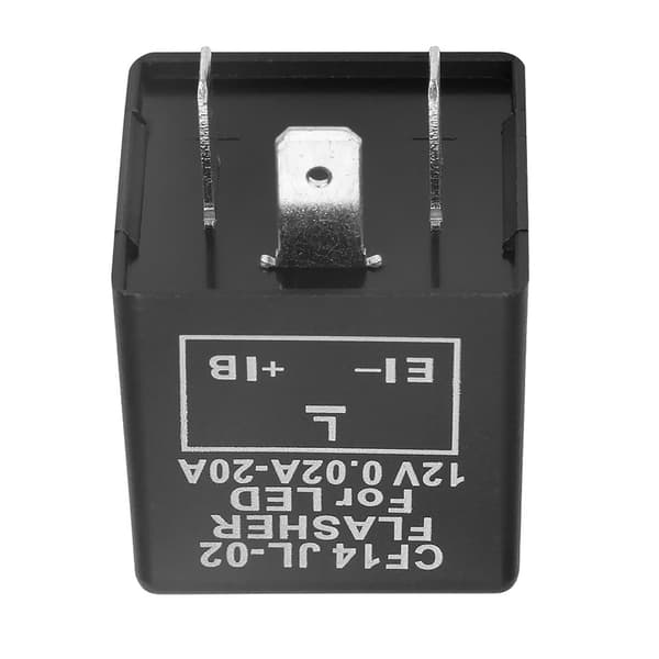CF14 JL-02 3-poligt LED-blinkrelä för blinkers Hyper Flash Fix 12V