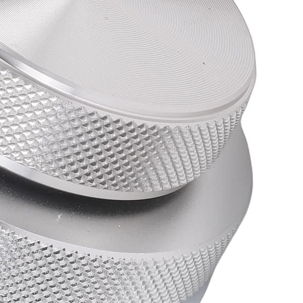 RGB-baggrundsbelyst knap- og drejeknap-controller, Bluetooth/USB-sidevender til DAW, multimedia, sølv