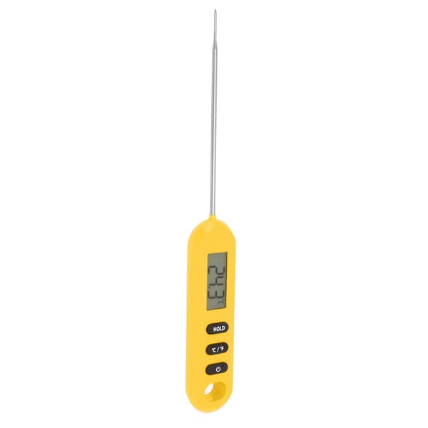 Köttmatstermometer Omedelbar Avläsning Termometer Digital Matlagning Kök Grilltermometer Med Lång Sond Orange
