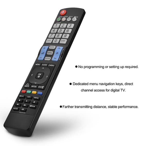 Erstatningsfjernbetjening til Smart TV, TV-controller til LG AKB72914261
