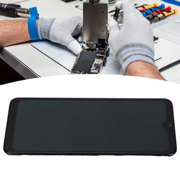 LCD-skärm Digitizer-enhet med fingeravtryckssensor för Galaxy A70 Series skärmenhet