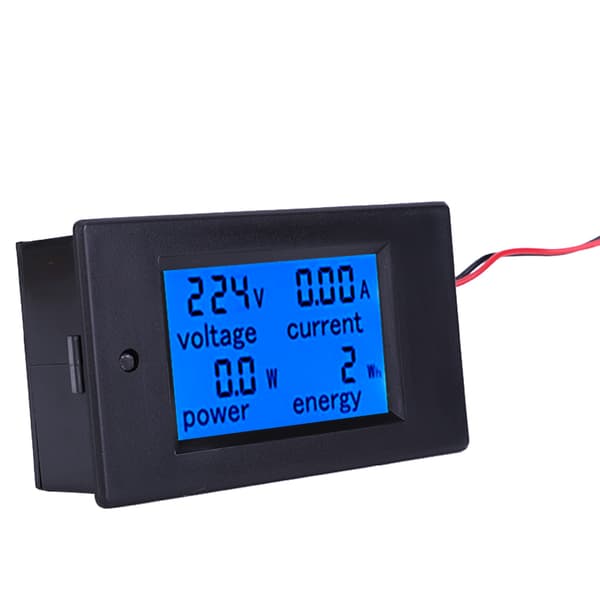 Multifunktionel LCD Digital AC Spændings Strøm Effekt Energimåler Tester, 60A, 110-220V