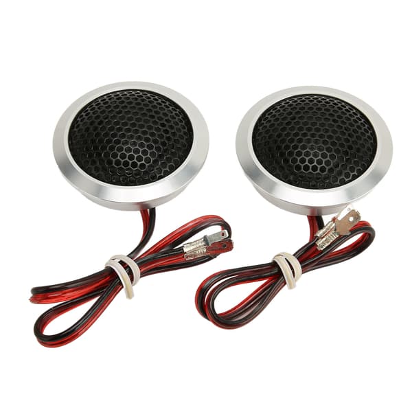 2st 150W Dome Tweeter 2-vägs System Hög Känslighet Silver Svart Dome Audio Tweeter för Bil Audio System