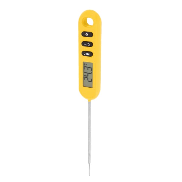 Köttmatstermometer Omedelbar Avläsning Termometer Digital Matlagning Kök Grilltermometer Med Lång Sond Orange
