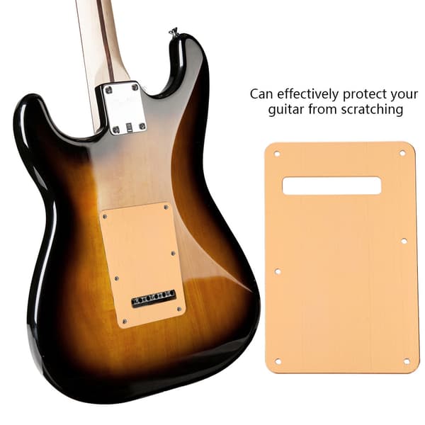 Plektrumskydd Tremolo Cavity Cover Bakplatta för ST Style Elgitarr (Guld)