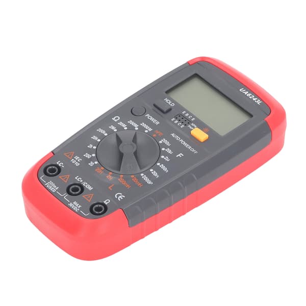 Digitalt multimeter med automatisk områdevalg, kapacitans- og ohmmåler, baggrundsbelyst LCD og NCV-voltmeter