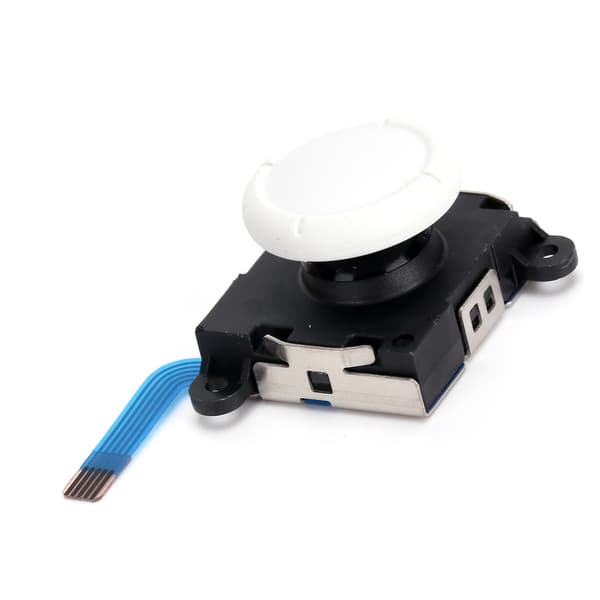 Analog joystick-tumspaksknappsmodulersättning för Switch Joycon/Lite-kontroller Vit