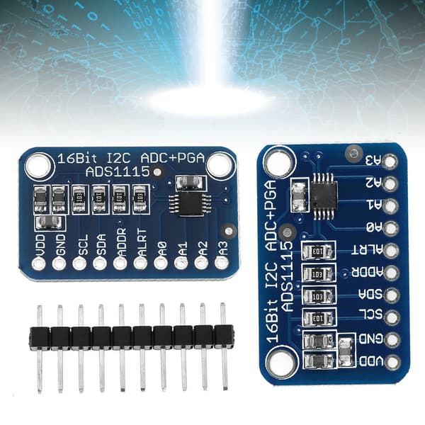 2-pak ADC 16-bit I2C ADC udviklingskort Analog-Digital Konverteringsmodul til Arduino