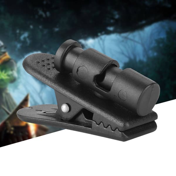 2 ST Svarta Hörlurar Headset Hörsnäcka Stor Klämma