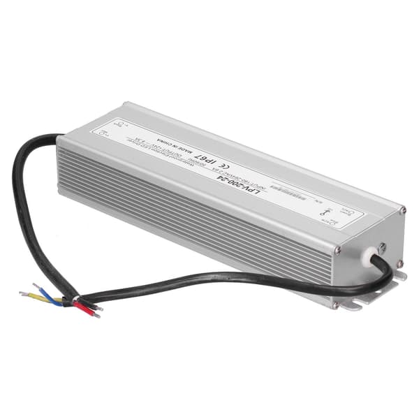 LED Driver 200W Vandtæt Transformer 24V DC Strømforsyning til Udendørs Lys