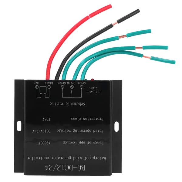 12V/24V 800W Vindladeregulator FO8 til Turbingenerator, Sort